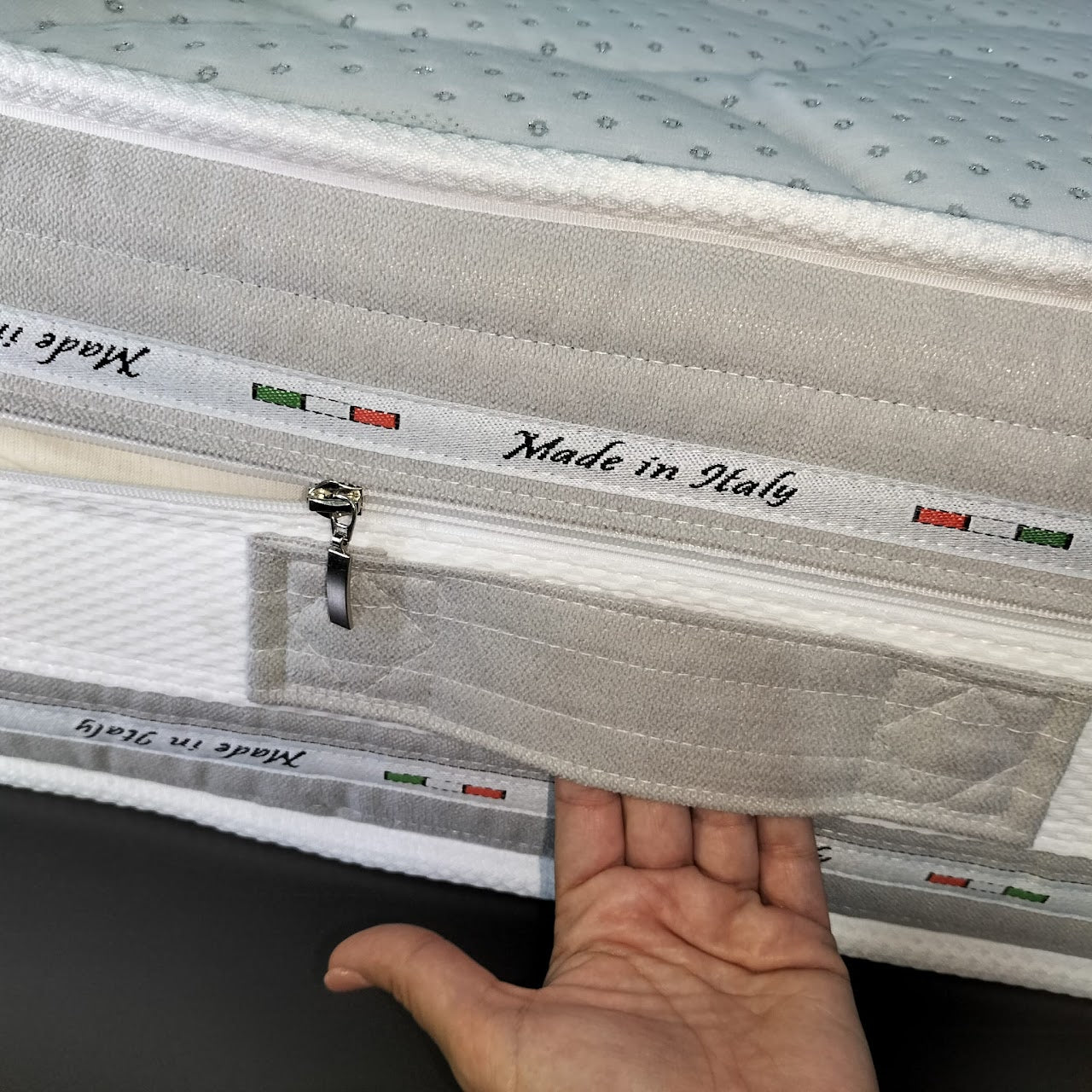 EVA Memory Foam 5cm SFODERABILE e LAVABILE MIS. 80X190X24